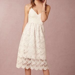 Lace rehearsal dress from bhld Anthropologie